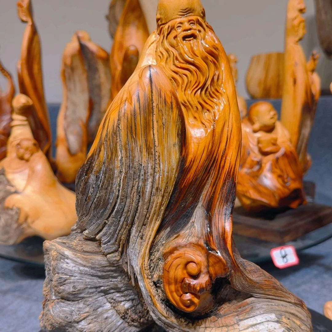 柏木（崖柏）我**良崖柏手把件摆件