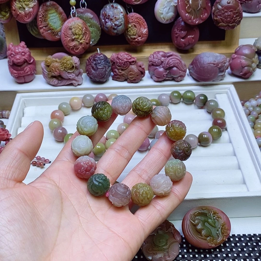 玛瑙/玉髓盐源玛瑙手串未镶嵌