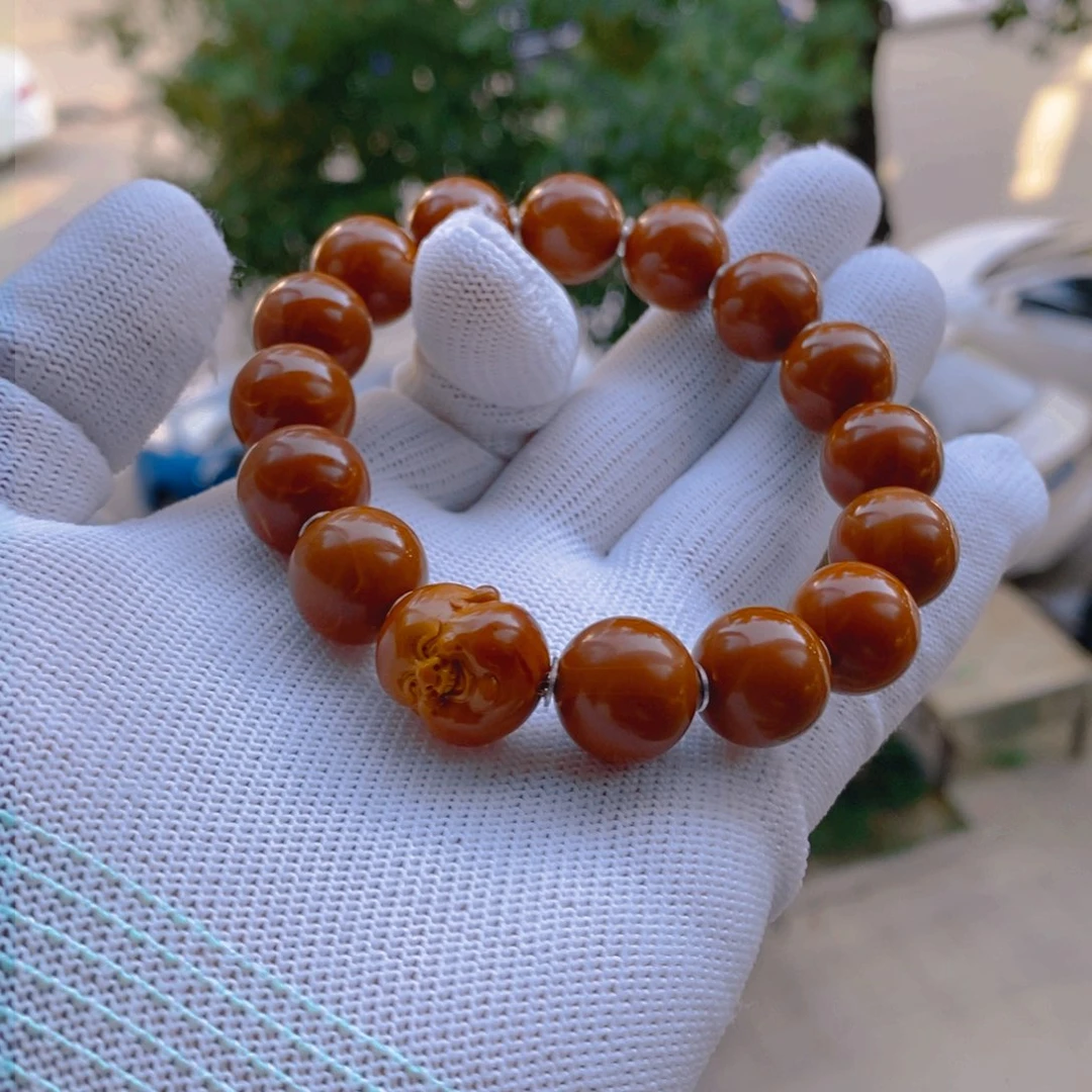 手串/手链橄榄核铁核1.45正圆全品无瑕➕17笑口常开