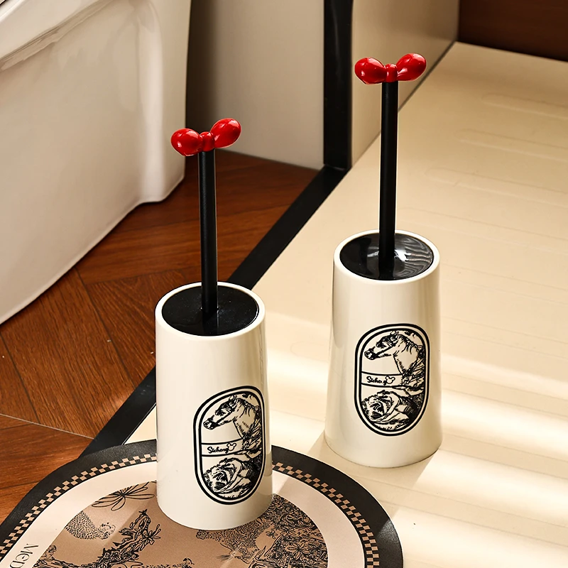 尊慕斯中古风马桶刷家用卫生间无死角长柄厕所2025新款清洁刷套装