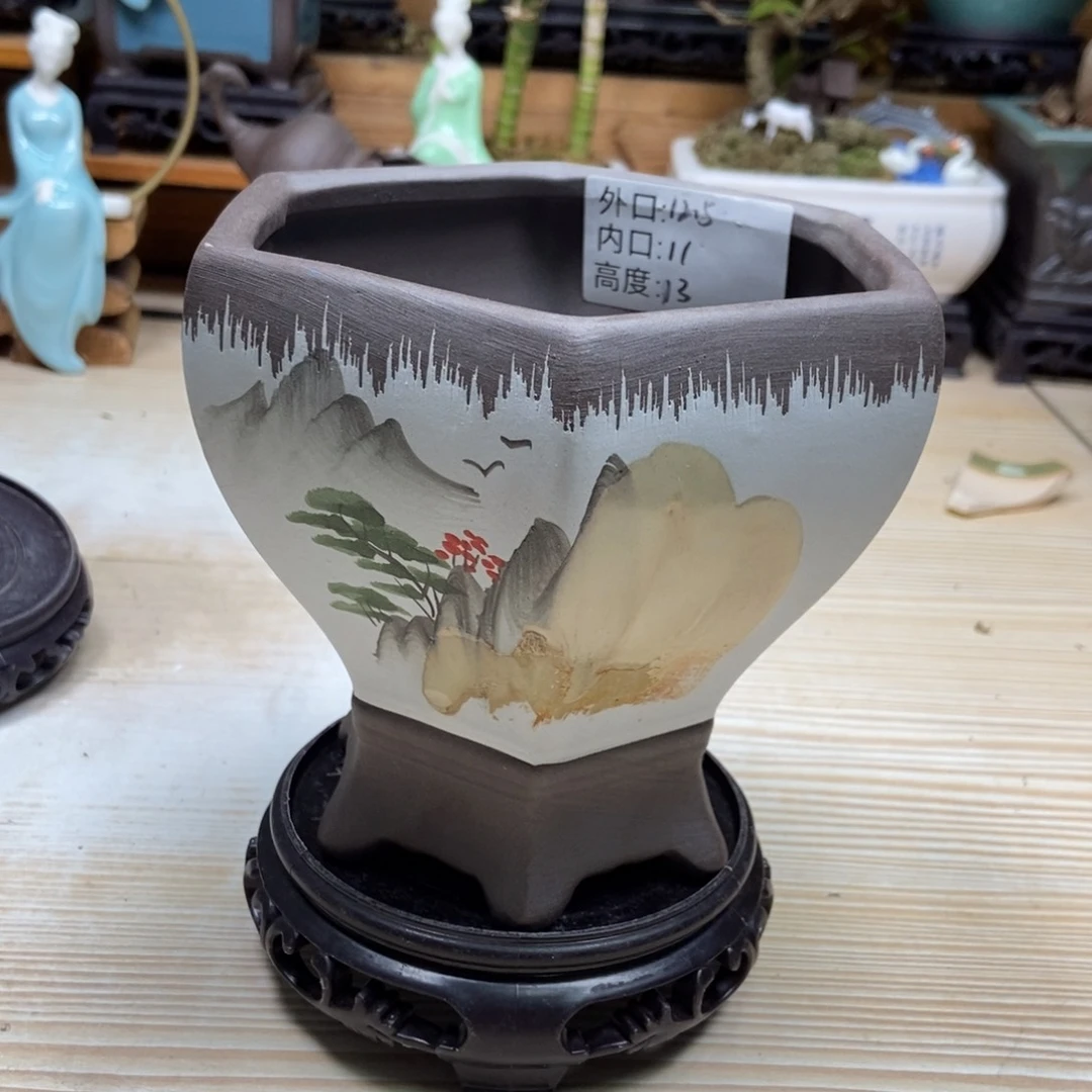 瓷片陶瓷花盆陶瓷艺术