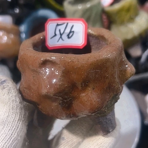 粗陶花盆手工花盆