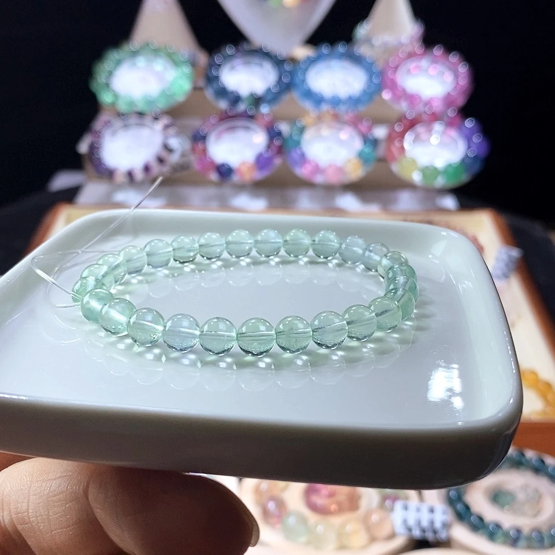 手链未镶嵌萤石薄荷绿7mm