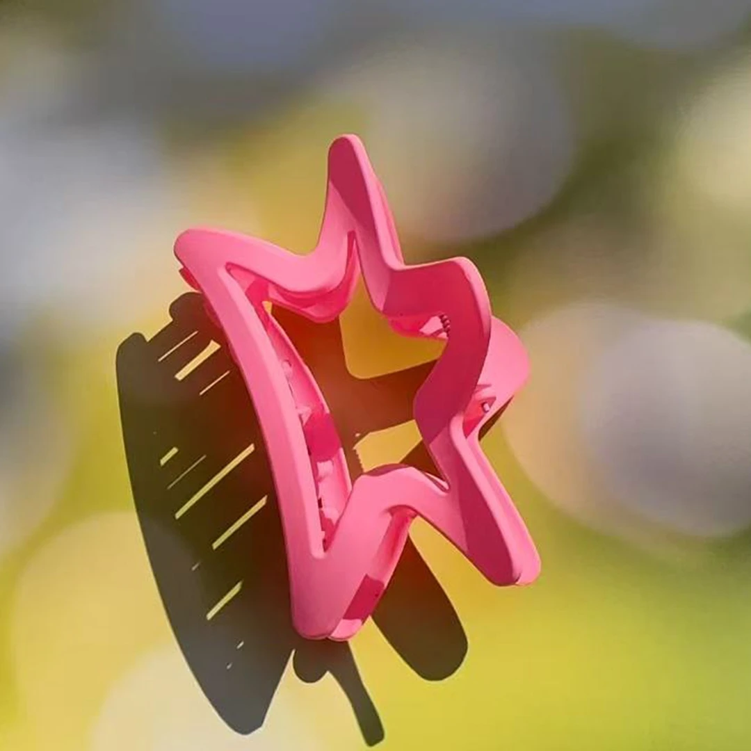 镂空星星抓夹女2025新款高级感发夹大号鲨鱼夹盘发夹子后脑勺发饰