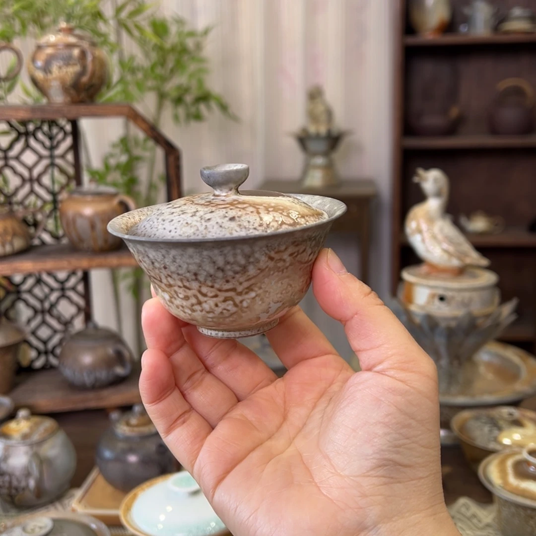 45中白精品小盖碗