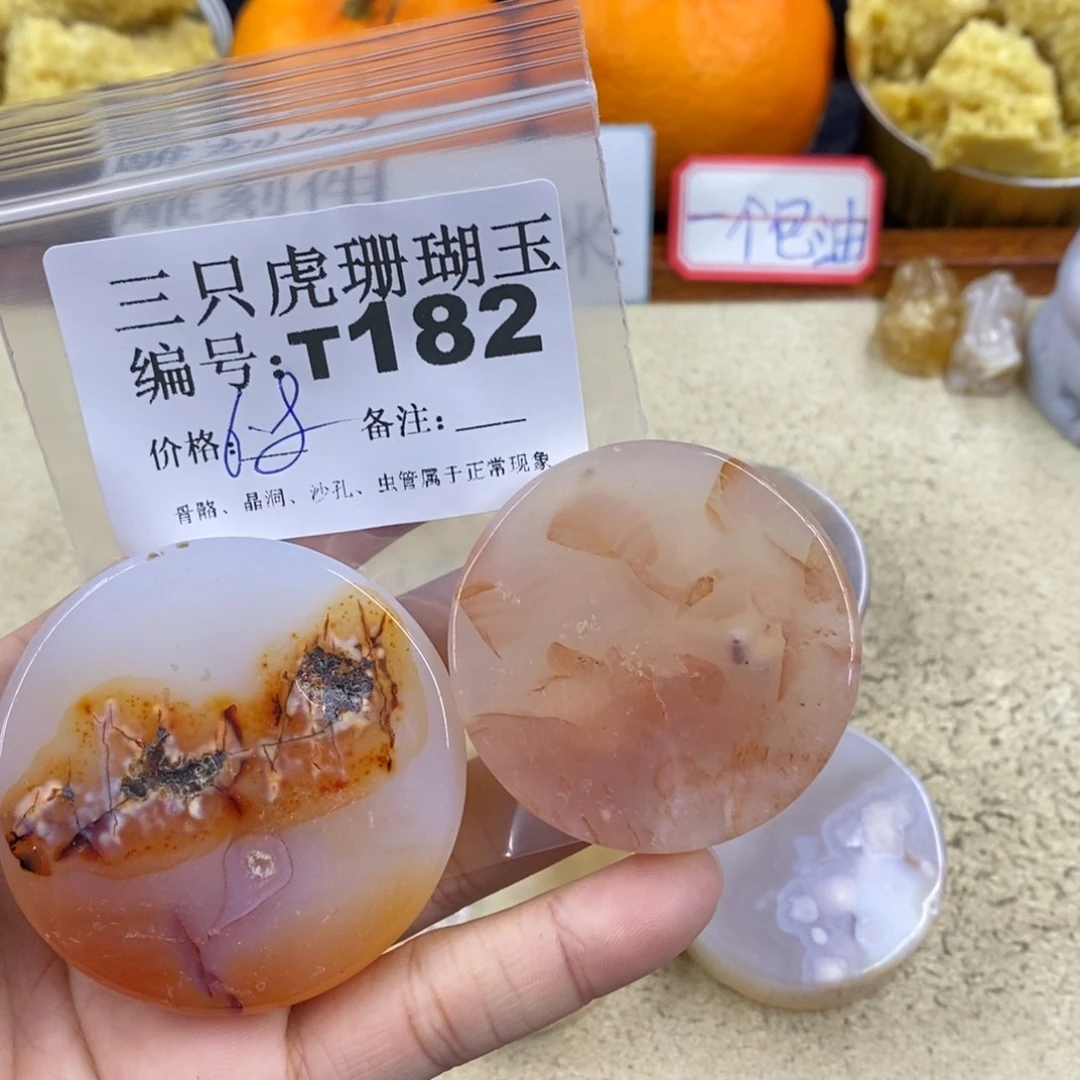 硅化珊瑚（珊瑚玉）1未镶嵌方*