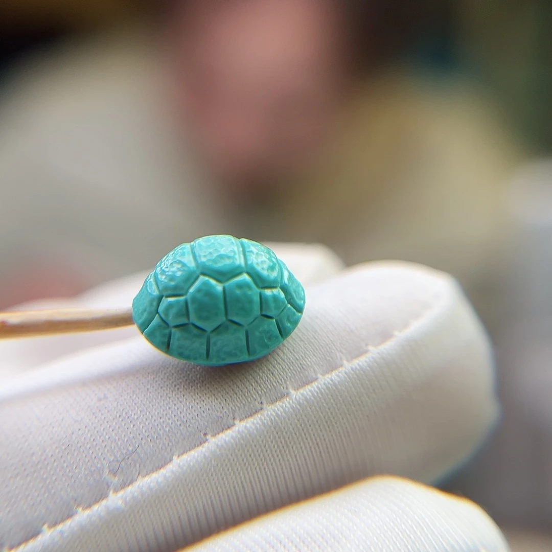 绿松石珠宝奇石未镶嵌8.7宽