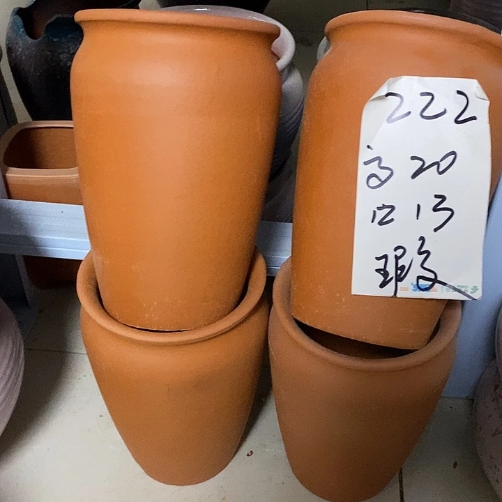粗陶红陶绿植花盆222