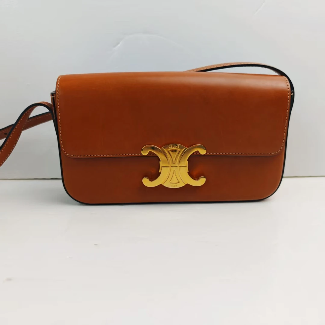 99新 Celine/思琳 思琳棕色时尚单肩包