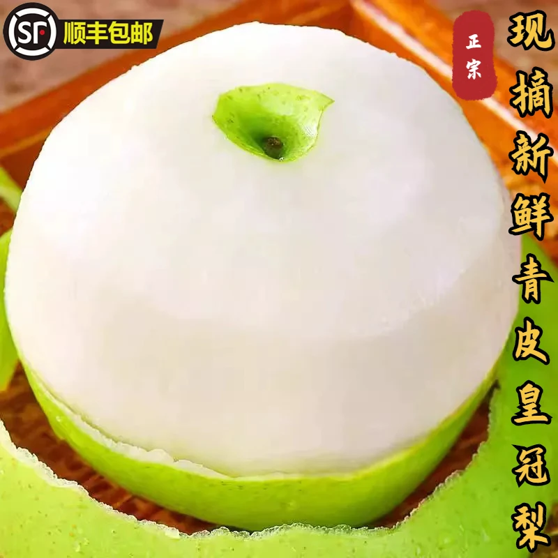 【顺丰包邮】大果5斤正宗砀山青皮皇冠梨新鲜水果脆甜多汁现摘现发