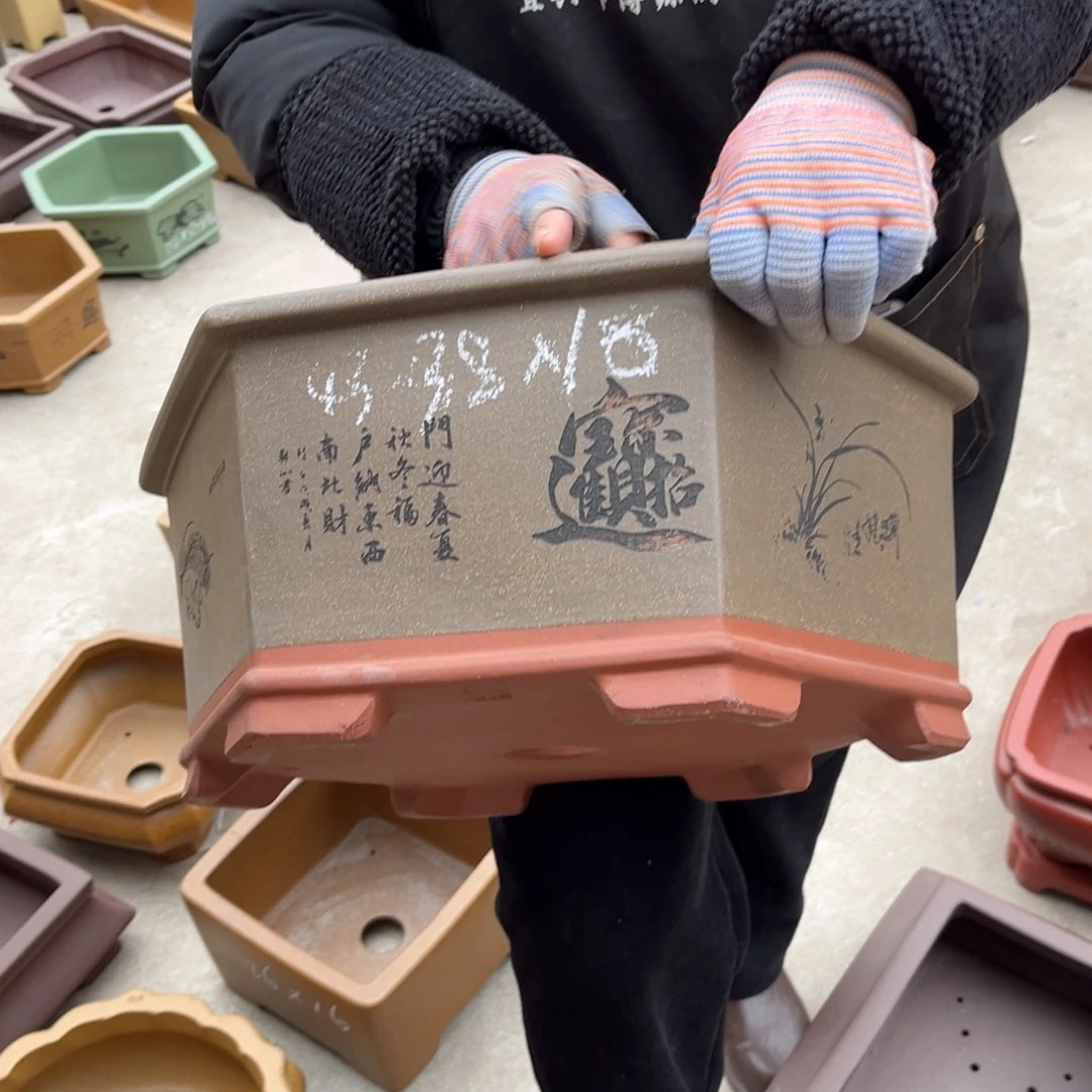 紫砂花盆盆景艺术