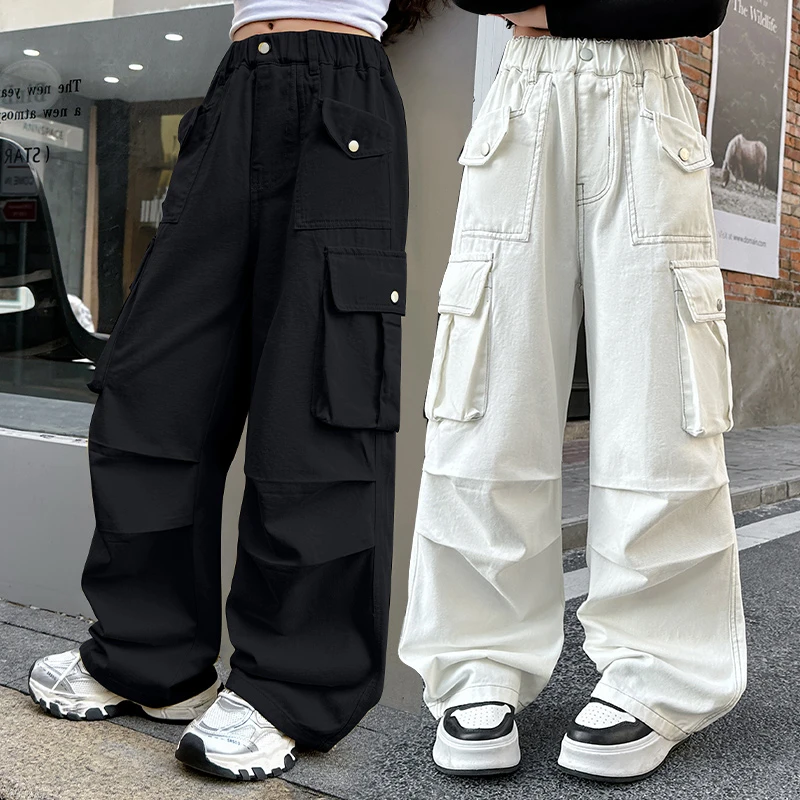 2号【乐皖童装】工装裤 针织卫裤 长裤春秋男童直筒百搭宽松阔腿