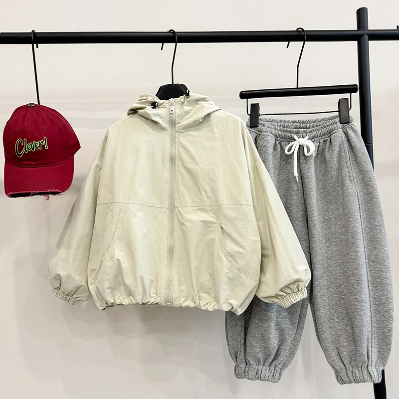 【小首尔】男童韩版简约气质外套秋季百搭宽松纯色上衣HBB5617