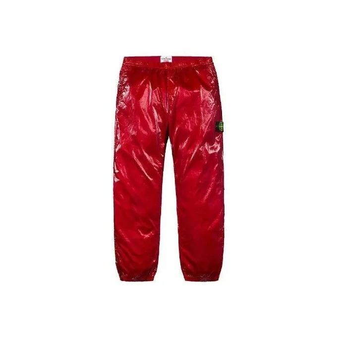 Supreme x Stone island石头岛联名/06320/漆皮长裤 M码