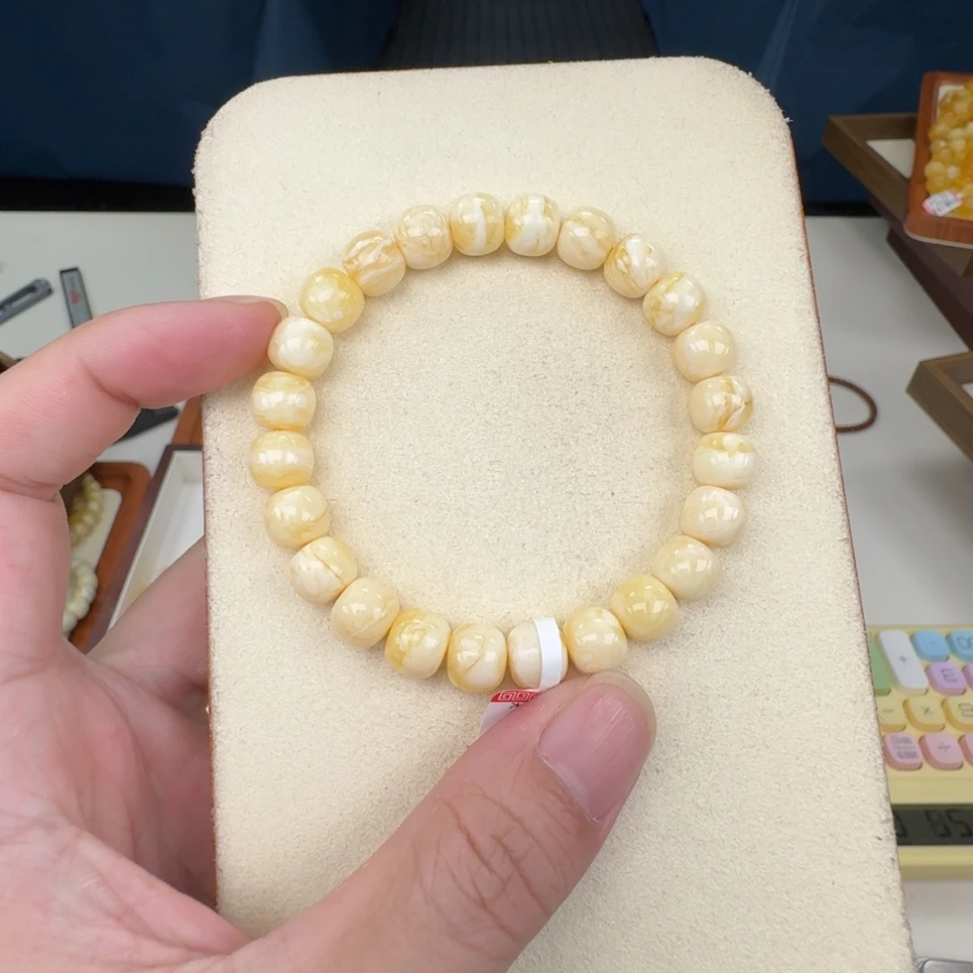 琥珀未镶嵌手链蜜蜡手串