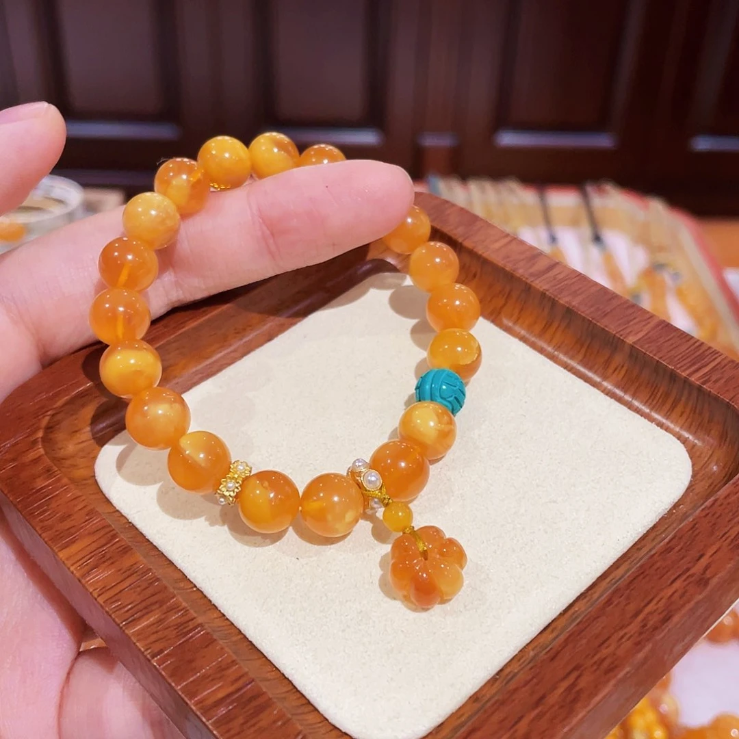 蜜蜡手链未镶嵌手串