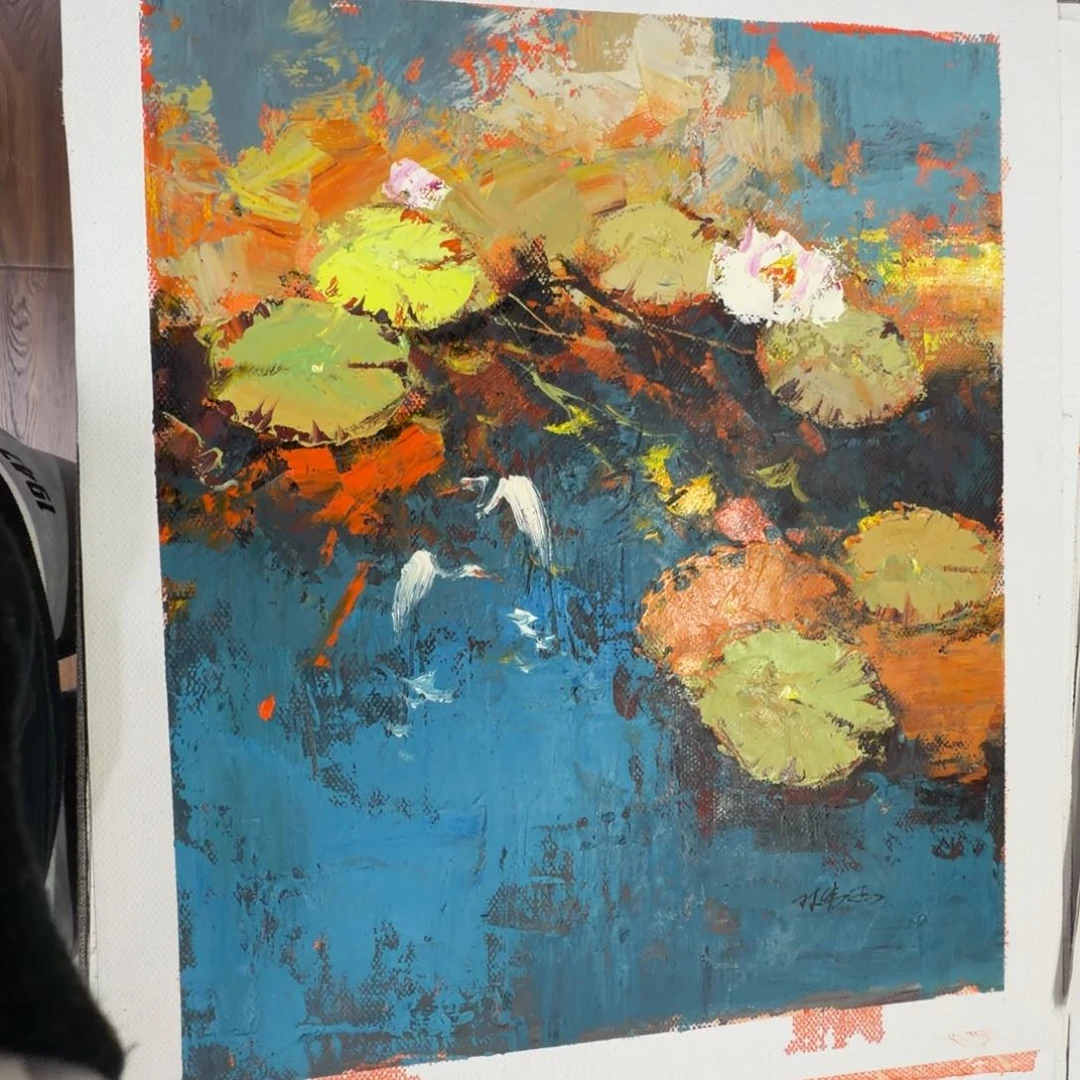 油画加油加油努力加油努力