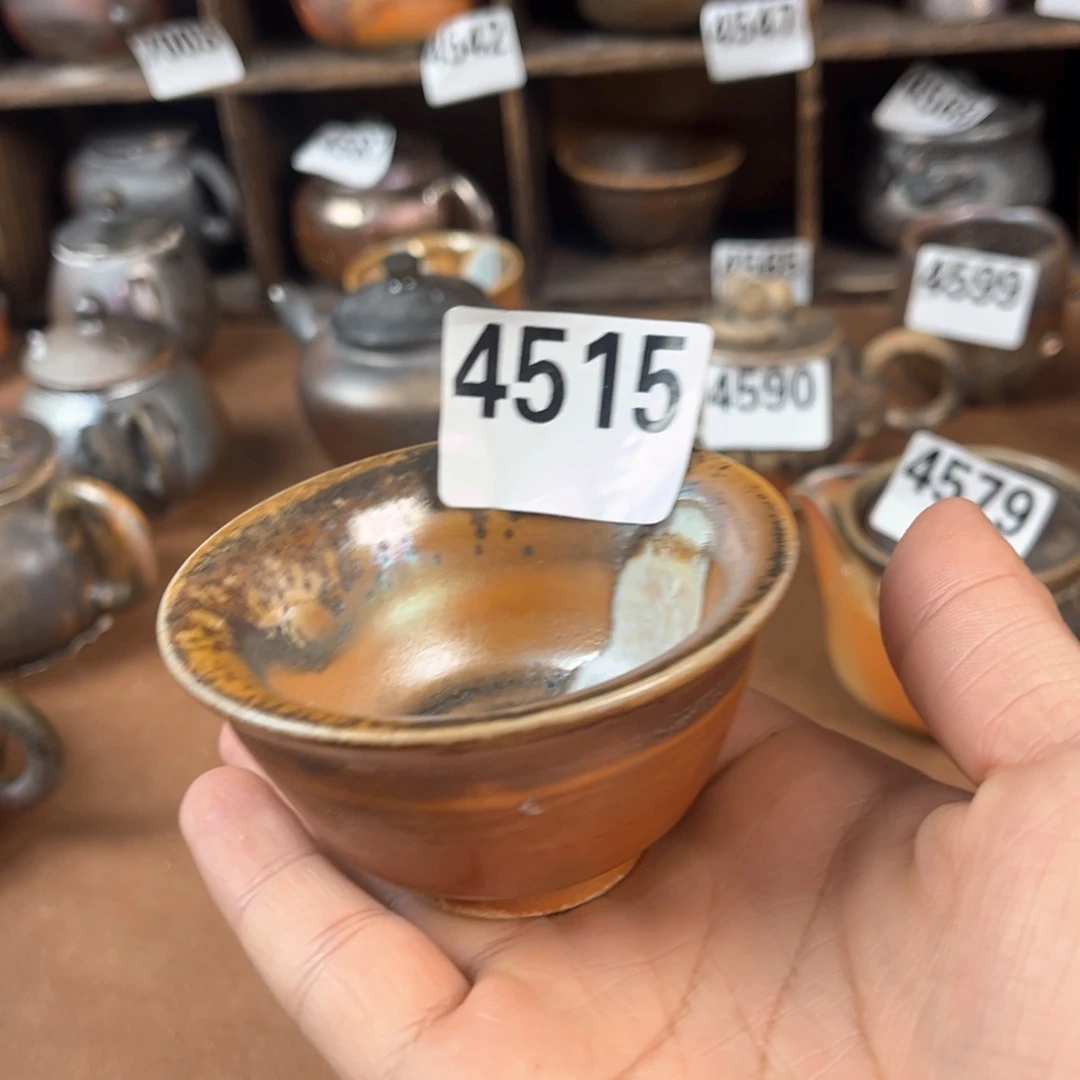 壶飞*?柴烧茶器主人杯