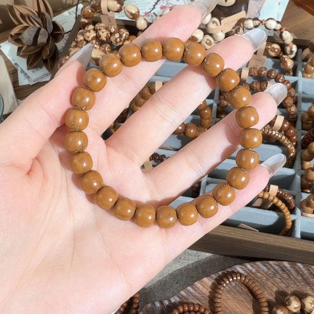 紫金鼠手串9.3*8.2银眉实心老型