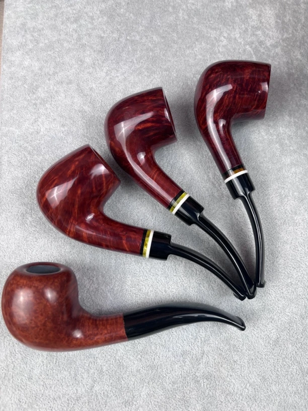 石楠木烟斗经典福尔摩斯弯斗3毫嘴绅士范儿轻巧便携可叼在可握