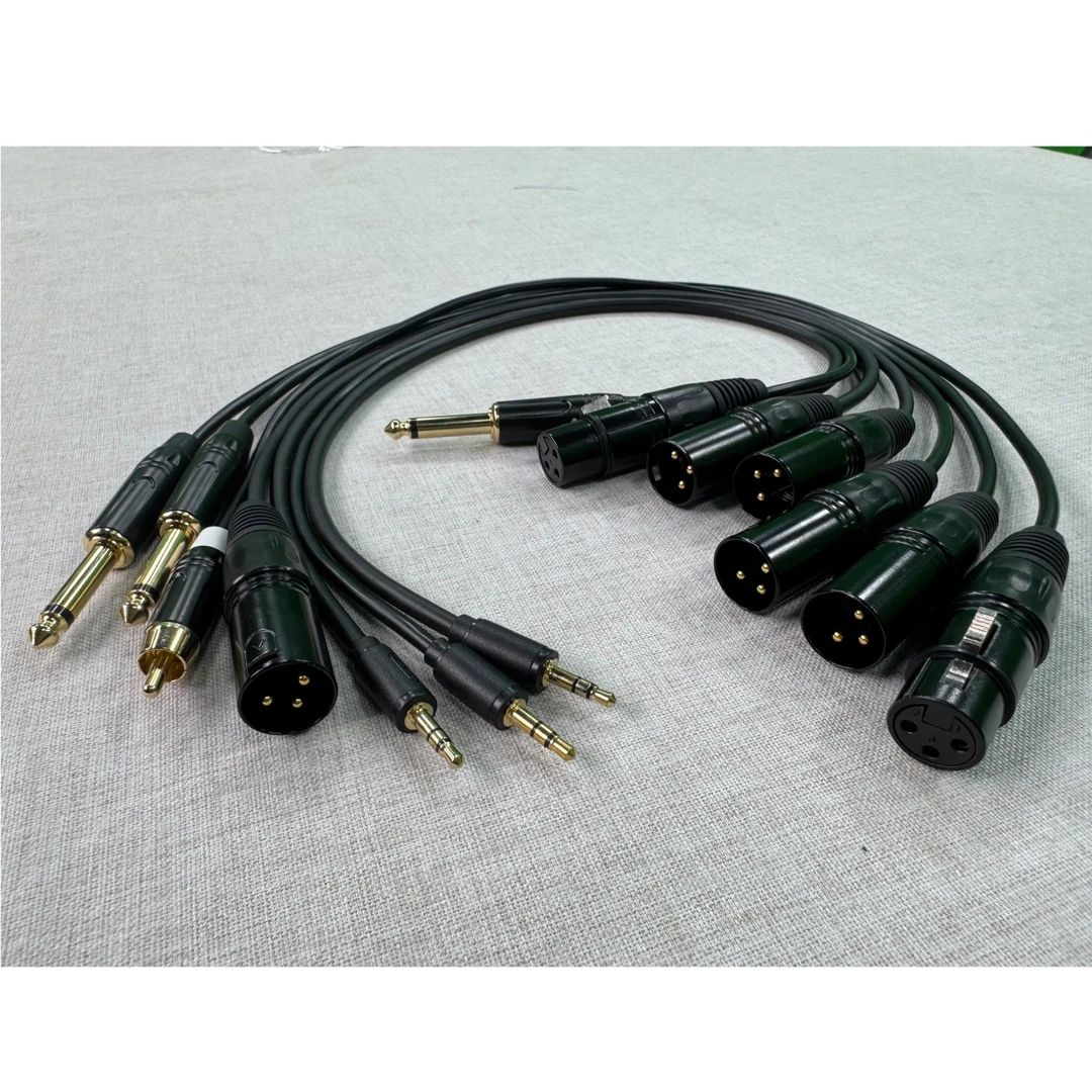 7根专业直播必备音响连接线音频转接线头信号线