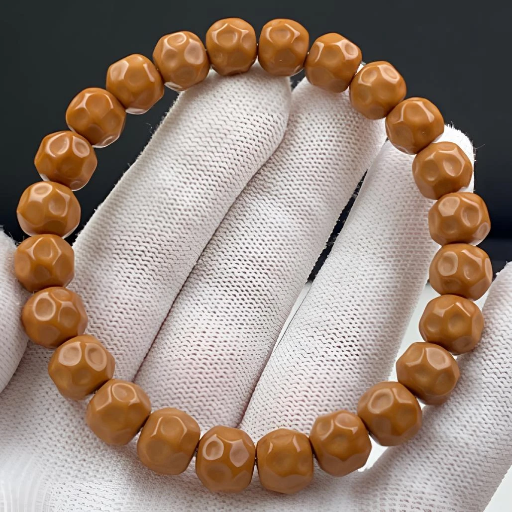 深坑精工小奶酪猴头核桃手串全品无瑕单圈文玩手工雕刻尺寸10左右