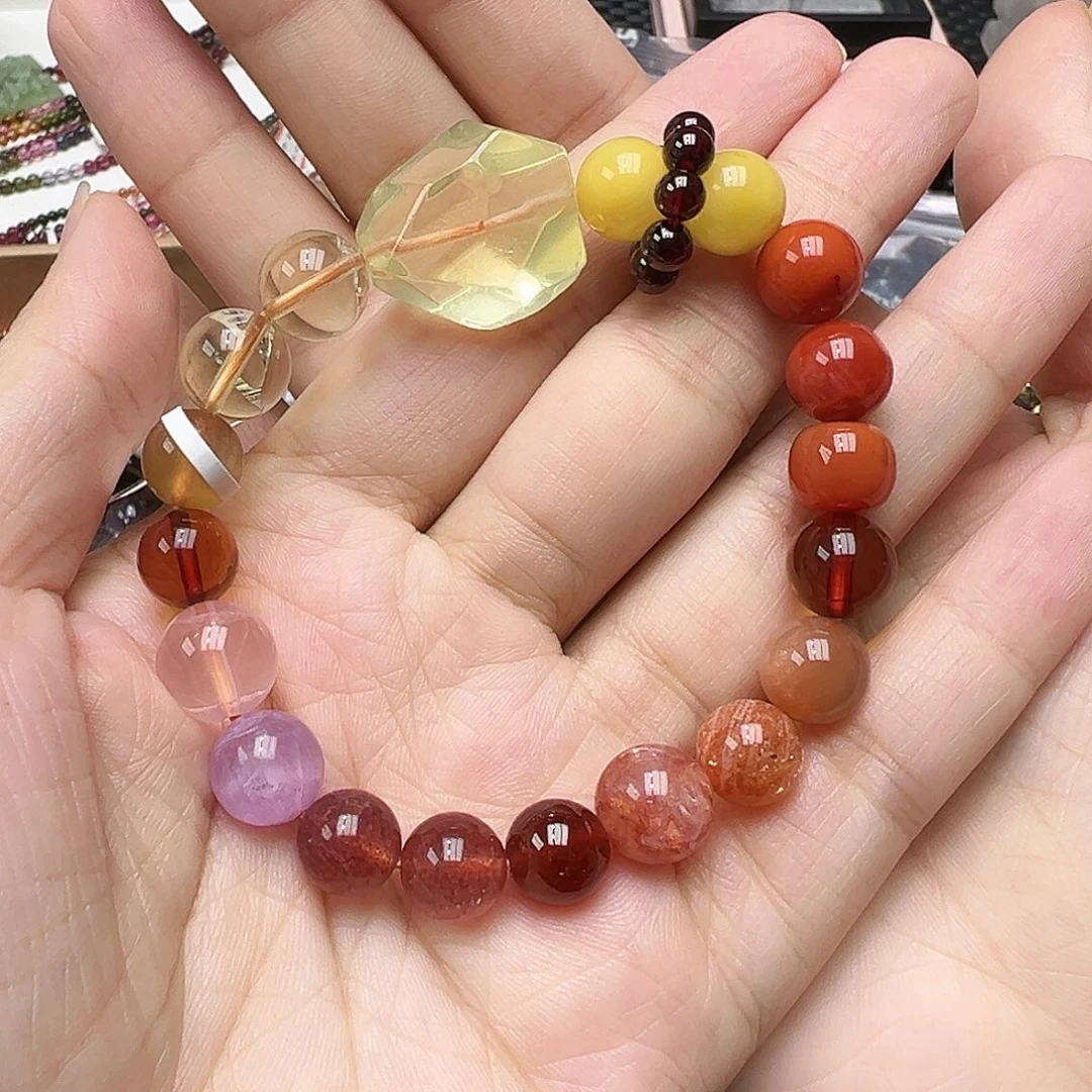 水晶手链未镶嵌多样性发一