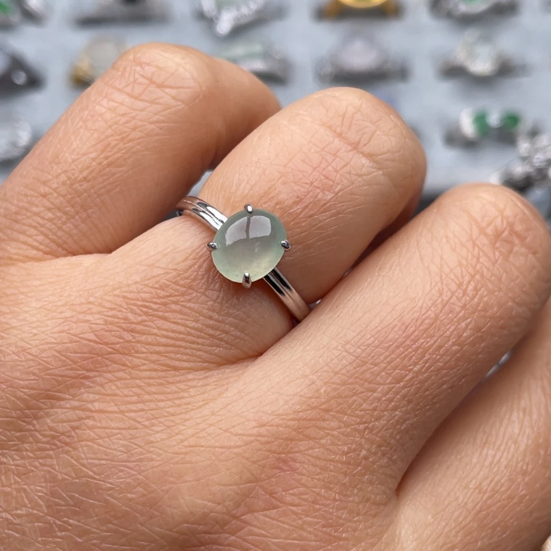 翡翠银S925镶嵌颈饰