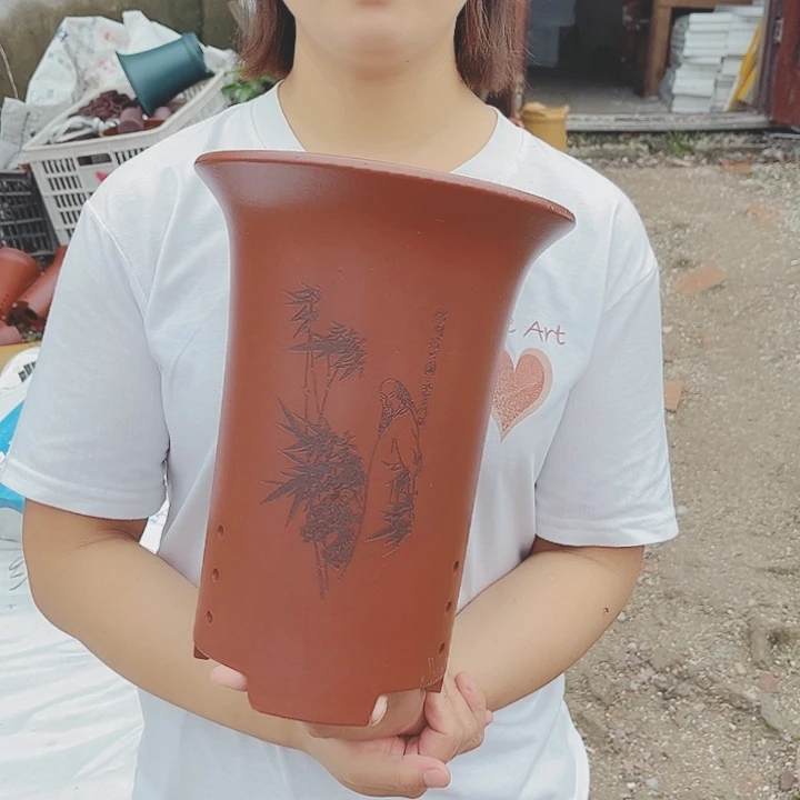 宜兴紫砂精品花盆