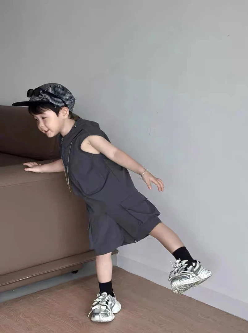 童装男童夏装套装2025新款儿童夏季薄款儿童时尚短袖短裤两件套潮