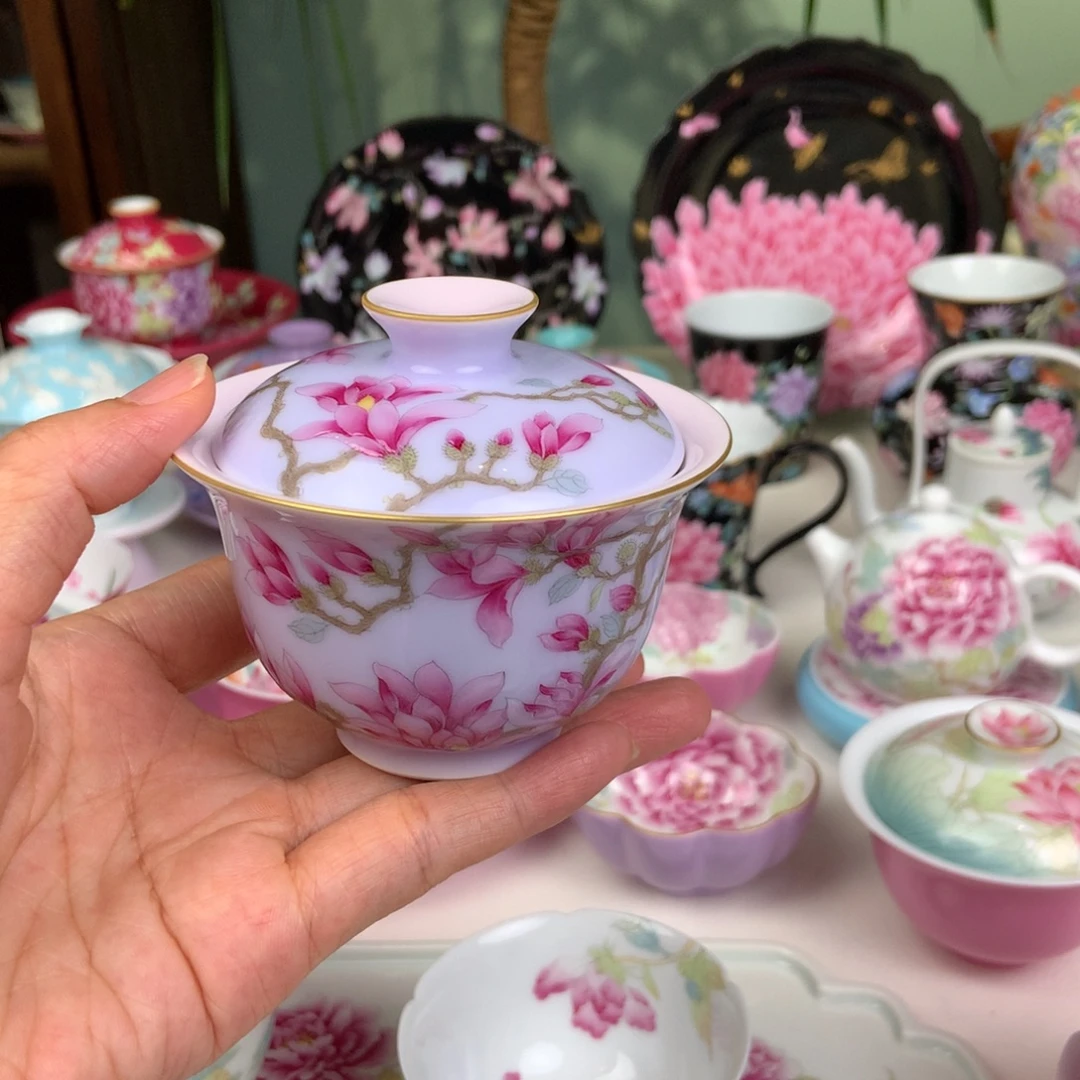 手工手绘作品玉兰花