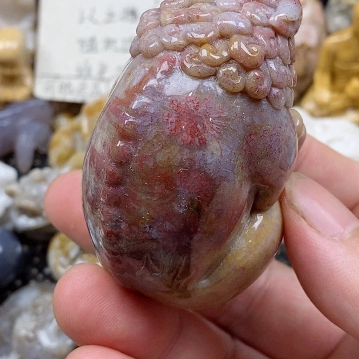 颈饰未镶嵌硅化珊瑚（珊瑚玉）