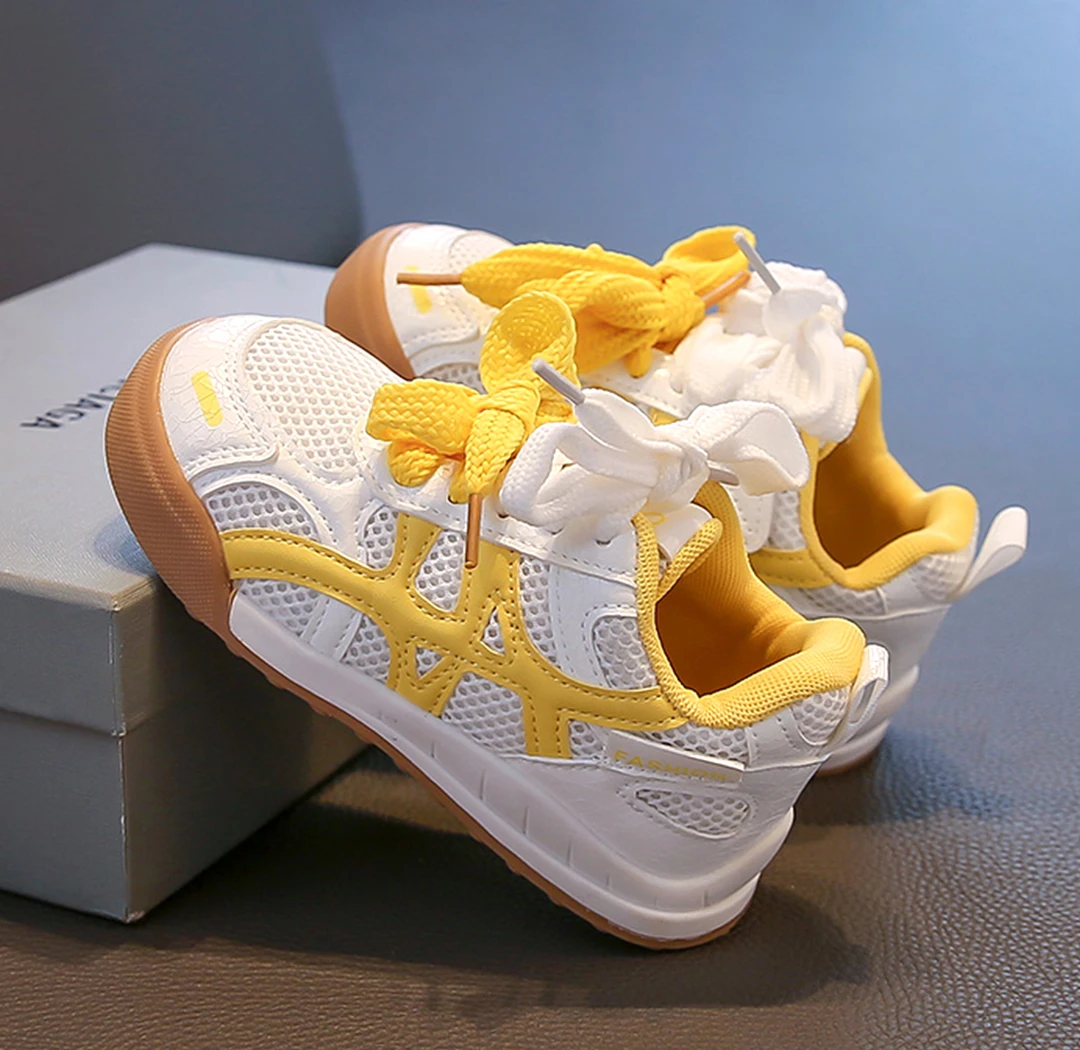 2025新款儿童运动鞋春秋季网面透气男童板鞋小童软底女童小白鞋子