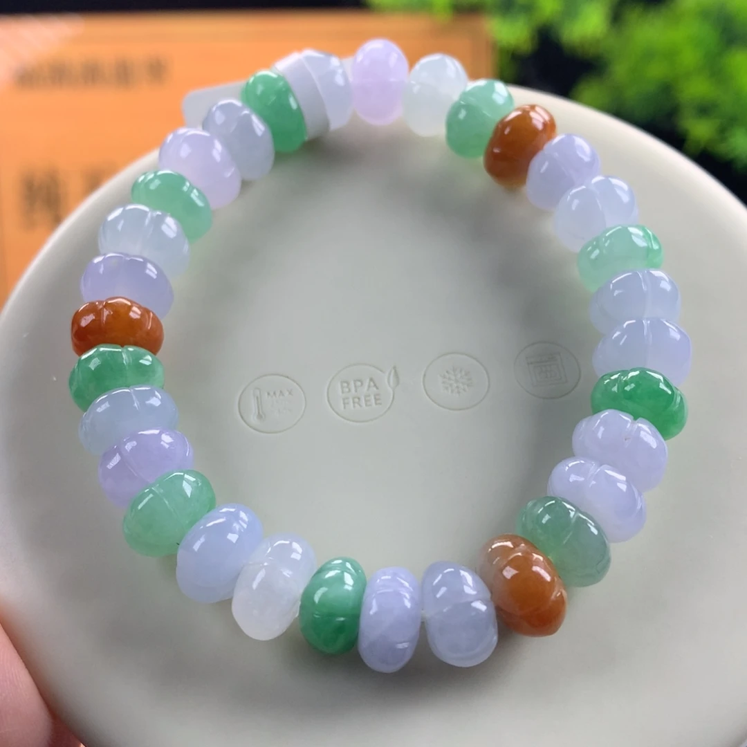 翡翠未镶嵌手链卡9.5