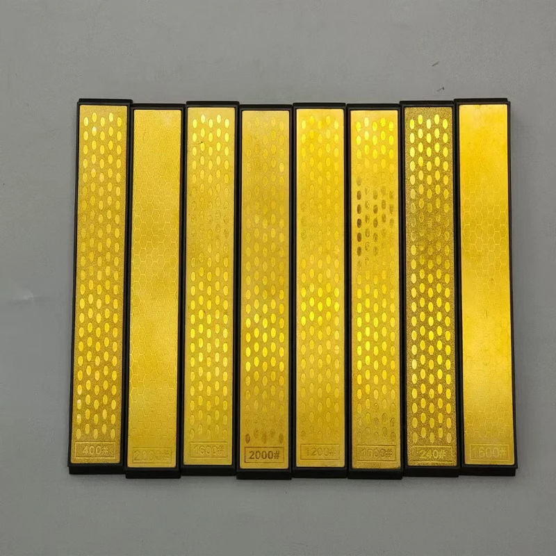 金属厨具磨刀器配件抛光打磨工具带BAS底座定角金色小金刚片