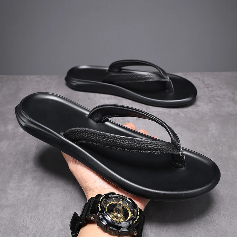 顿奇摩费涅轻高端时尚奢人字拖男士夏季夹脚拖户外凉拖鞋外穿潮流