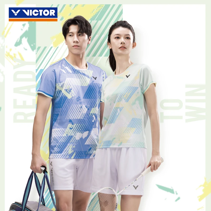 VICTOR胜利羽毛球服2025新款郑思维黄雅琼同款专业比赛服T恤51014