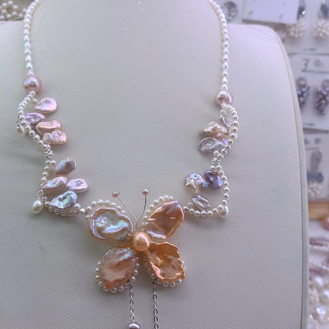 麻***～未镶嵌淡水珍珠项链