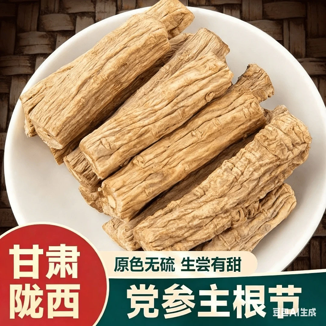 甘肃原产地直发党参段炖汤煮水自然晾干甜味十足