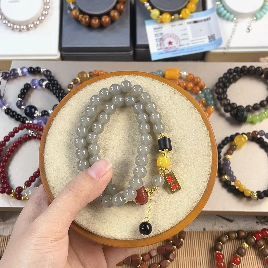 玛瑙手饰银S925镀金镶嵌