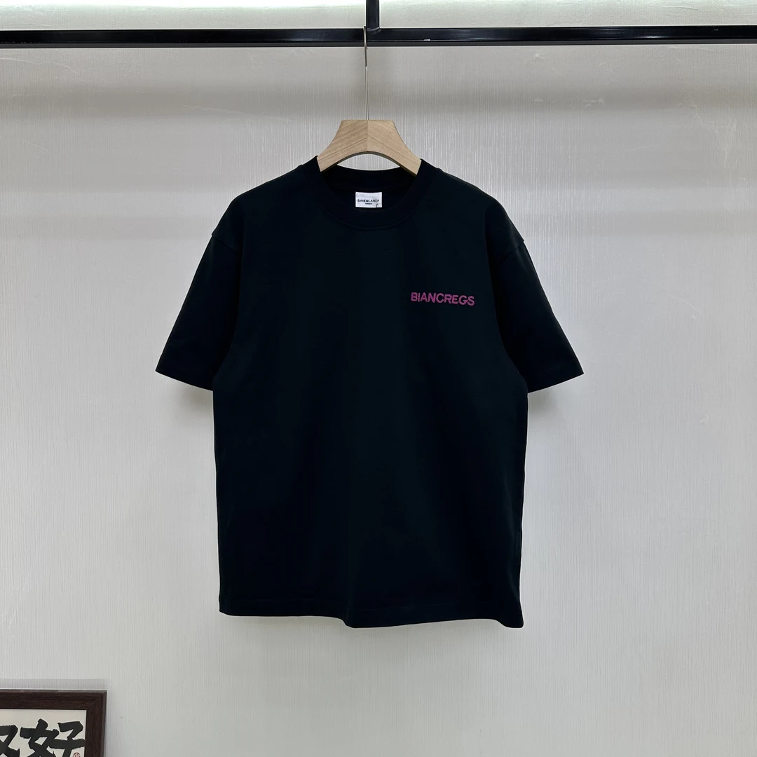 LEGEND轻奢潮牌美式高街字母刺绣做旧宽松短袖T恤男女同款上衣潮