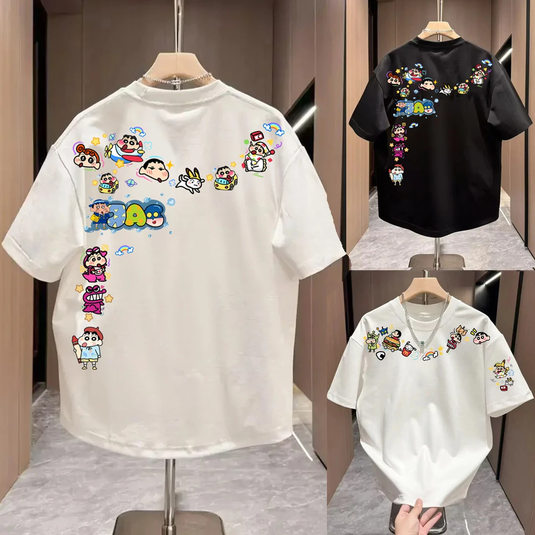 男童短袖t恤2025新款儿童休闲上衣百搭中大童女孩夏款洋气半袖潮t