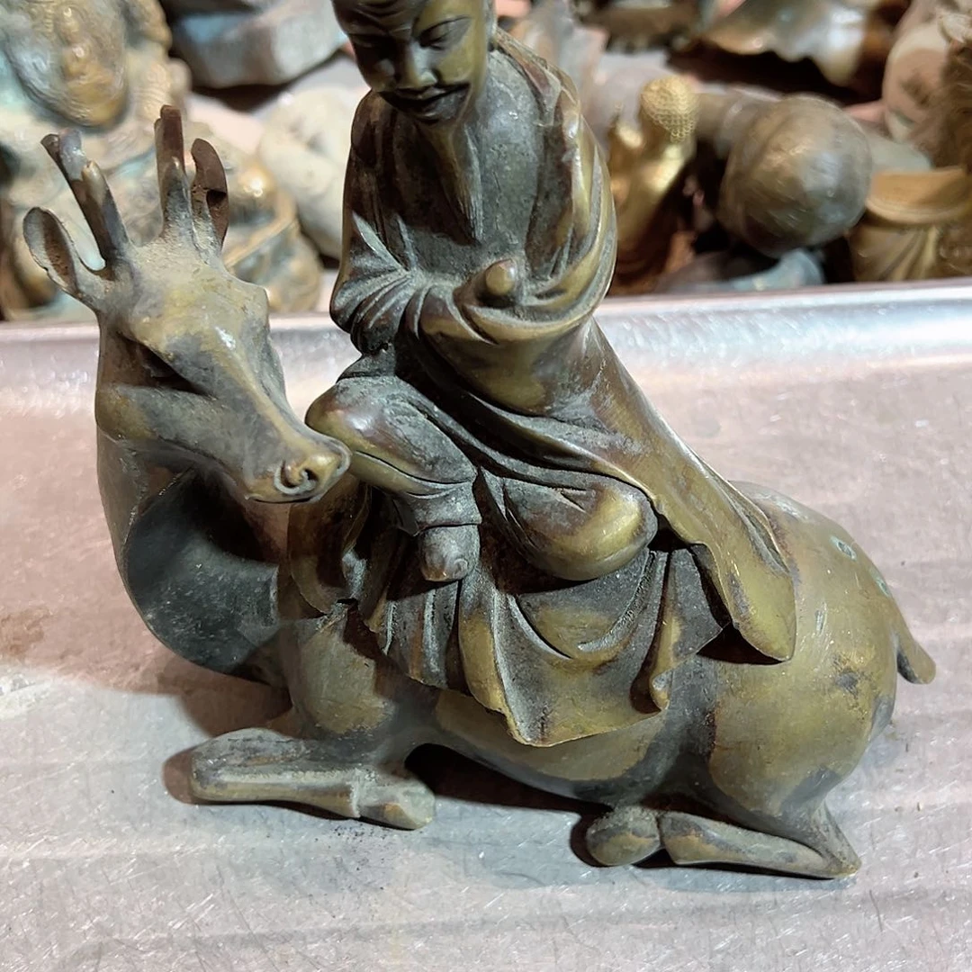 海*青黄铜摆件工艺品，