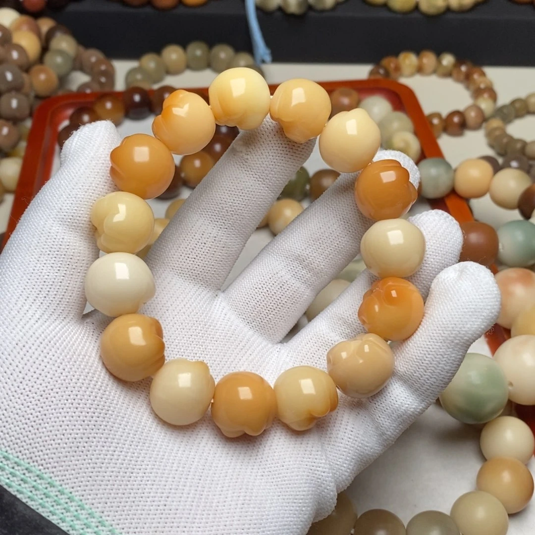 菩提根/象牙果手串卡18炭烧猫爪