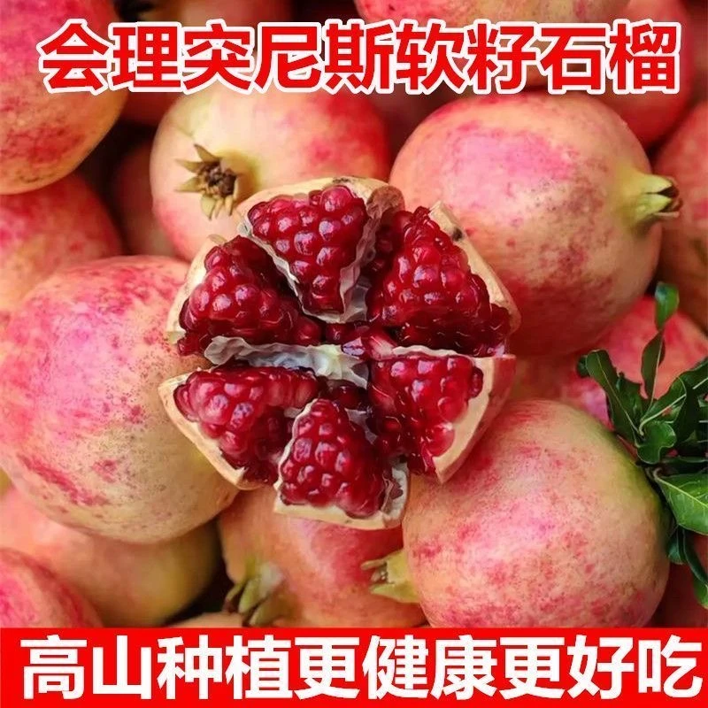 四川会理软籽石榴新鲜采摘爆汁皮薄多汁当季新鲜水果