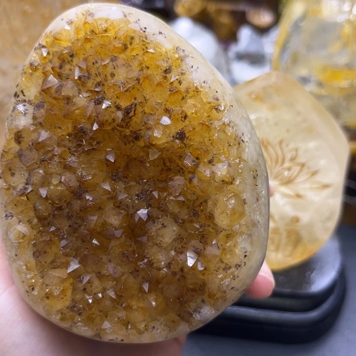 棒***待水晶珠宝半成品未镶嵌摆件