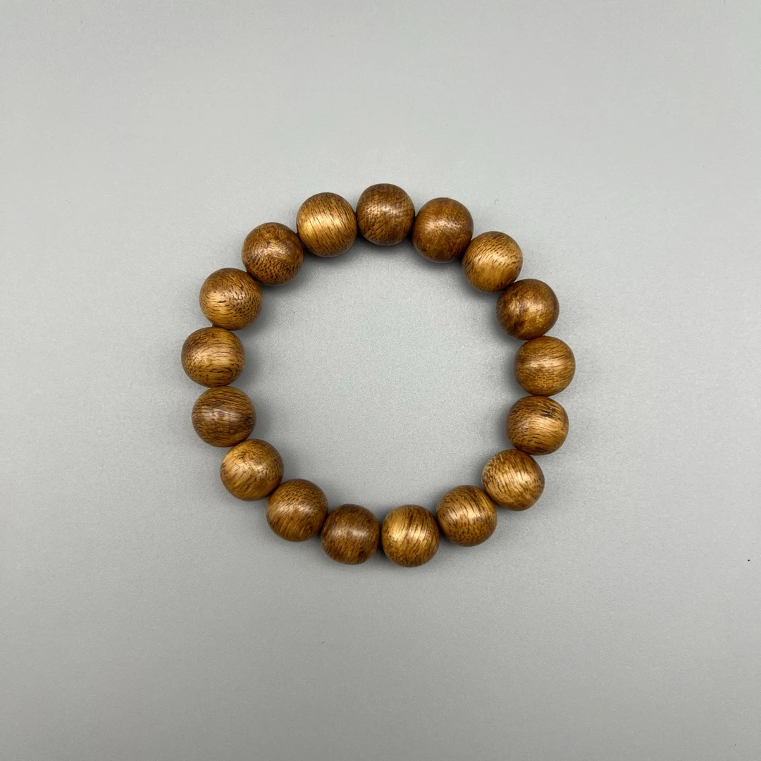 沉香【老蒙精选】CL991登流眉天然野沉香单圈手串