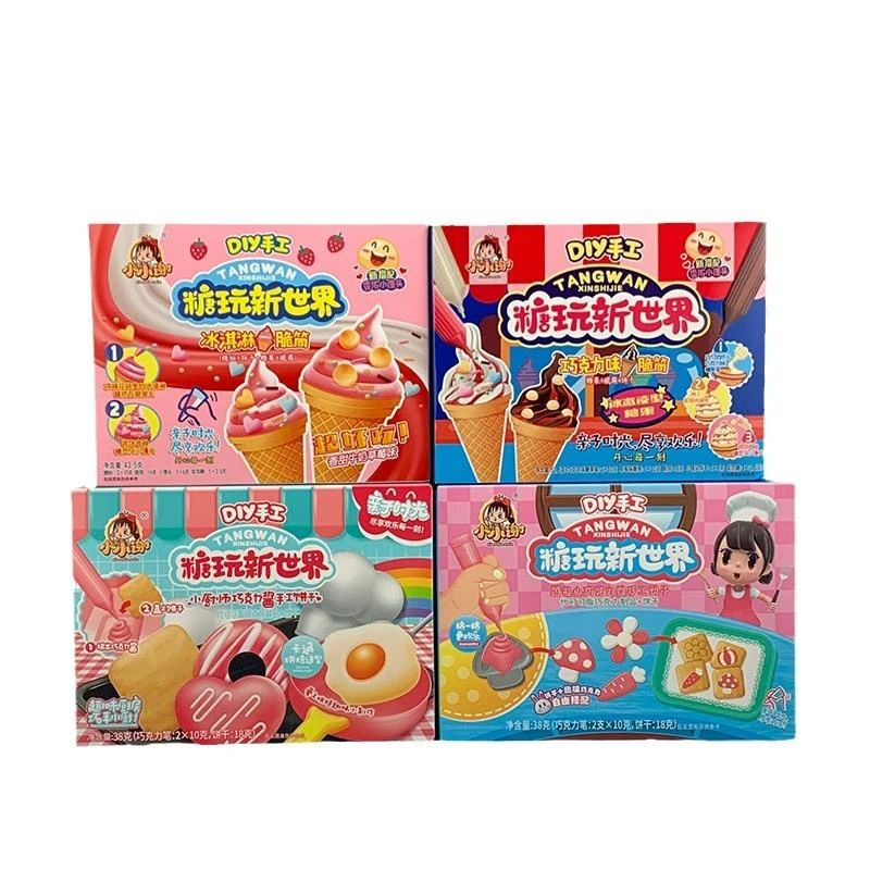 国产糖玩新世界手工玩具零食巧力韧性饼干
