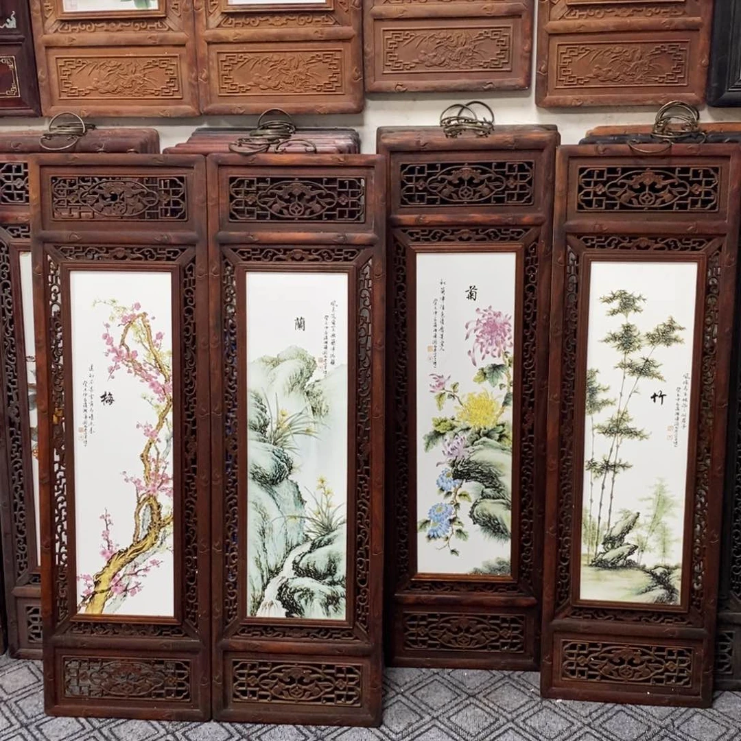 瓷片120*36*4 景德镇瓷板画柴窑烧制
