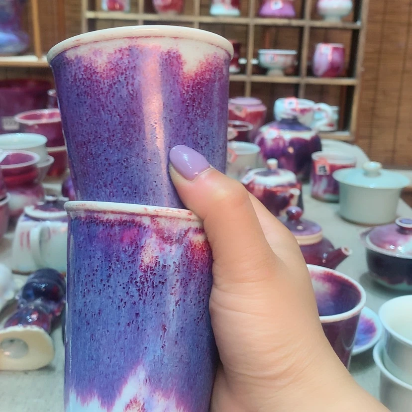 【闪购商品】东*钧瓷主人杯摆件工艺品